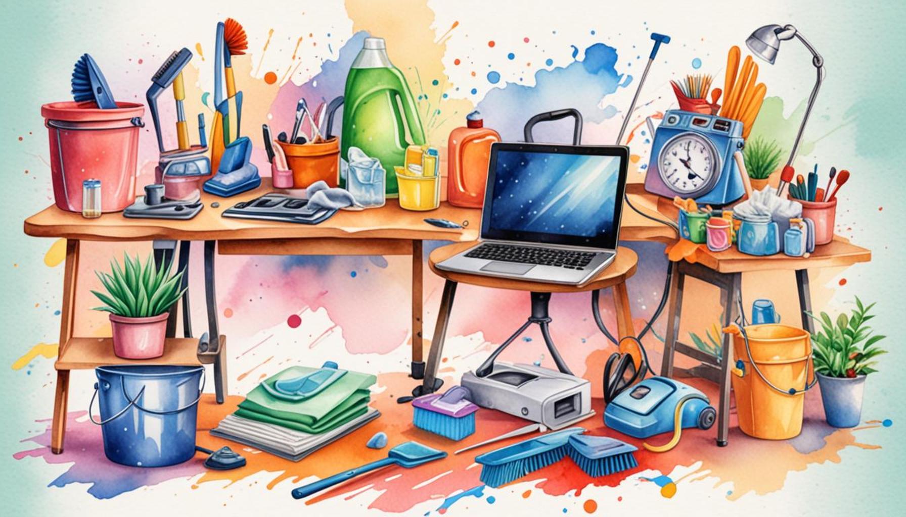 The role of technology in time management for cleaning and home organization